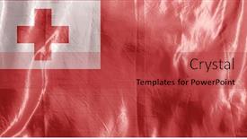  Presentation with wind - PPT layouts having state-flag-fluttering background and a red colored foreground