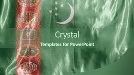  Presentation with wind - Colorful PPT theme enhanced with state-flag-fluttering backdrop and a ocean colored foreground