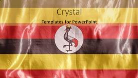  Presentation with wind - PPT layouts having state-flag-fluttering background and a yellow colored foreground