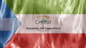  Presentation with wind - Slide set featuring state-flag-fluttering background and a mint green colored foreground