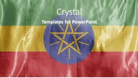  Presentation with wind - PPT theme enhanced with state-flag-fluttering background and a seafoam green colored foreground