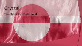  Presentation with wind - Amazing slide deck having state-flag-fluttering backdrop and a coral colored foreground