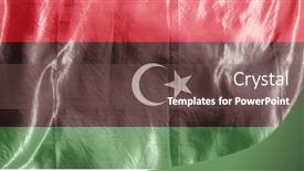  Presentation with wind - Audience pleasing theme consisting of state-flag-fluttering backdrop and a violet colored foreground