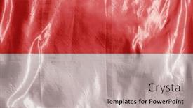  Presentation with wind - PPT theme featuring state-flag-fluttering background and a light gray colored foreground