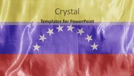  Presentation with wind - Beautiful slide set featuring state-flag-fluttering backdrop and a yellow colored foreground