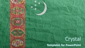  Presentation with wind - PPT theme featuring state-flag-fluttering background and a ocean colored foreground