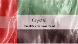  Presentation with wind - Slide deck having state-flag-fluttering background and a light gray colored foreground