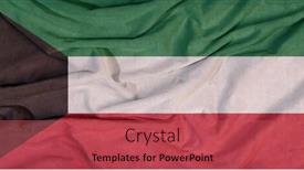  Presentation with wind - PPT theme having state-flag-fluttering background and a red colored foreground