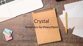  Presentation with pension - Slide deck with state funds - notebook with text pension fund background and a  colored foreground