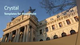  Presentation with agriculture e commerce - Amazing PPT theme having state ministries - ministry of agriculture in madrid backdrop and a  colored foreground