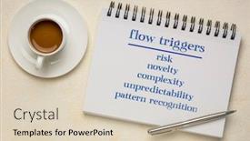  Presentation with personal development - Slide deck with state-of-flow-triggers background and a lemonade colored foreground