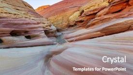  Presentation with valley of fire - Audience pleasing presentation theme consisting of state park nevada usa unusual backdrop and a  colored foreground