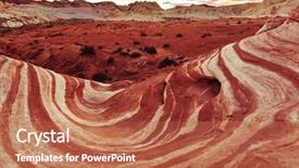  Presentation with valley of fire - Beautiful presentation theme featuring state park nevada usa unusual backdrop and a coral colored foreground