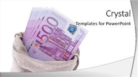  Presentation with state union - Beautiful slides featuring state report - many euro banknotes backdrop and a white colored foreground