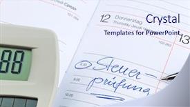  Presentation with tax audit - PPT layouts consisting of state testing - appointment is entered background and a  colored foreground