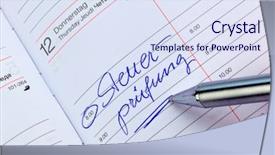  Presentation with tax audit - Beautiful theme featuring state testing - date is entered backdrop and a  colored foreground