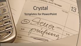  Presentation with tax audit - Slide deck having state testing - date is entered background and a  colored foreground