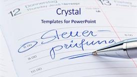  Presentation with tax audit - Slides enhanced with state testing - date is entered background and a  colored foreground