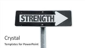 Presentation with union strength - Amazing presentation theme having state testing - strength direction sign isolated backdrop and a white colored foreground