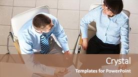  Presentation with smart - Cool new slides with stategy - photo of smart businessman backdrop and a  colored foreground