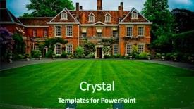  Presentation with gardens - Presentation theme enhanced with winchester - stately english home with royal background and a forest green colored foreground