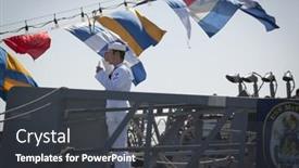  Presentation with missile - Presentation theme enhanced with staten-island-ny-may-25 background and a dark gray colored foreground