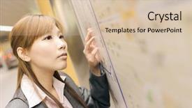  Presentation with asian map - Beautiful PPT theme featuring station map in the mrt backdrop and a soft green colored foreground