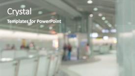  Presentation with ev charging station - Slides enhanced with station of train or mrt background and a gray colored foreground