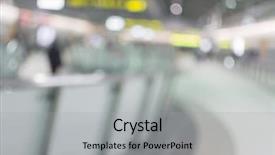  Presentation with business gas station - Beautiful slide set featuring station of train or mrt backdrop and a light gray colored foreground