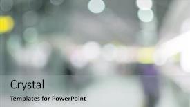  Presentation with station - Presentation having station of train or mrt background and a light gray colored foreground