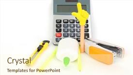  Presentation with periodic table actinide series - Amazing slide set having stationary - stationaries on a table backdrop and a cream colored foreground