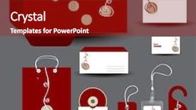  Presentation with portfolio - Cool new PPT theme with stationery design set vector format in portfolio backdrop and a crimson colored foreground