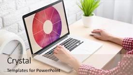  Presentation with bag iv fluid closeup saline - Slides having stationery display - closeup of woman working background and a lemonade colored foreground