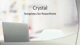  Presentation with workplace - Beautiful slides featuring stationery display - workplace with laptop backdrop and a white colored foreground