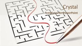  Presentation with that way your way - Colorful PPT theme enhanced with stationery drawing the exit way backdrop and a sky blue colored foreground