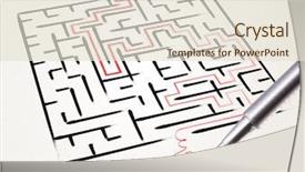  Presentation with way - PPT theme enhanced with stationery drawing the exit way background and a lemonade colored foreground