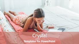  Presentation with old diary - Presentation enhanced with stationery free - 10-12 years old pre teen background and a coral colored foreground