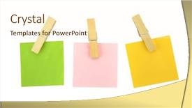  Presentation with free - Slide deck consisting of stationery free - scratch paper with wooden clamp background and a cream colored foreground