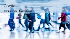  Presentation with sub station - Presentation having stations groups people - subway station in beijing china background and a light blue colored foreground