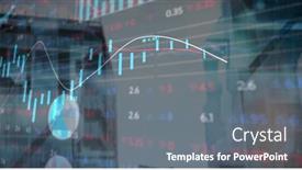  Presentation with market data - Slide deck consisting of statistical-and-stock-market-data background and a gray colored foreground