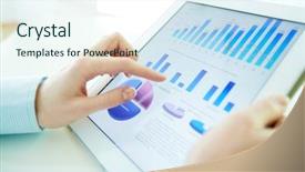  Presentation with statistics - Slide deck having rice terraces landscape in may village dazhai guangxi province china background and a lemonade colored foreground