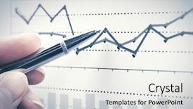  Presentation with financial analysis - Slides consisting of statistics - financial graphs analysis stock market background and a sky blue colored foreground