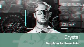  Presentation with virtual technology - Beautiful PPT layouts featuring statistics - science technology people and medicine backdrop and a seafoam green colored foreground