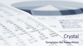  Presentation with stock market - Slide deck consisting of statistics - stock market graphs and charts background and a sky blue colored foreground