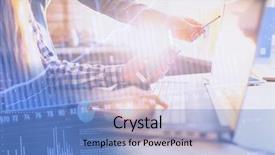  Presentation with abstract business - PPT layouts having statistics brainstorming abstract background finance background and a teal colored foreground