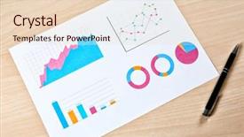  Presentation with table grape - Theme with statistics flat - document with graphs and charts background and a  colored foreground