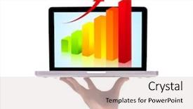  Presentation with statistics - Presentation having statistics free - male hand holding a laptop background and a lemonade colored foreground