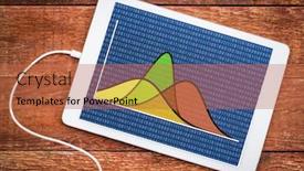  Presentation with digital statistics - Presentation theme having statistics-or-analysis-concept-three background and a red colored foreground