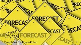  Presentation with forecast - PPT layouts enhanced with statistics propapility - forecast written on multiple road background and a yellow colored foreground