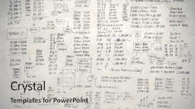  Presentation with statistics - Presentation theme enhanced with statistics background and a light gray colored foreground